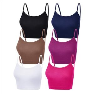 NWOT 6 Pack Cropped Cami